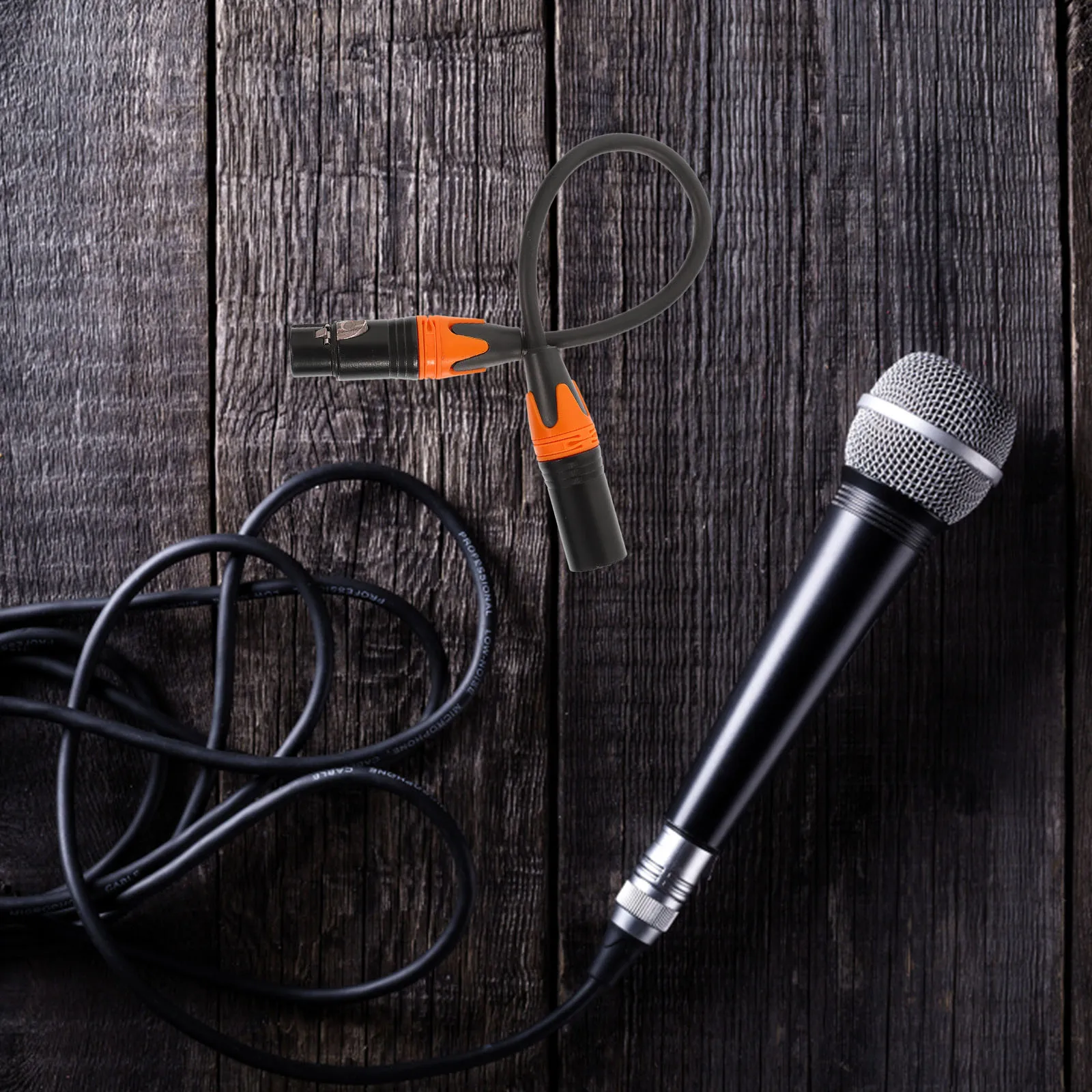 

5Pcs Microphone Audio Cable Set Xlr Male Female Adapter Cord Durable High Reliability Mic Connector Wire for Studio Use