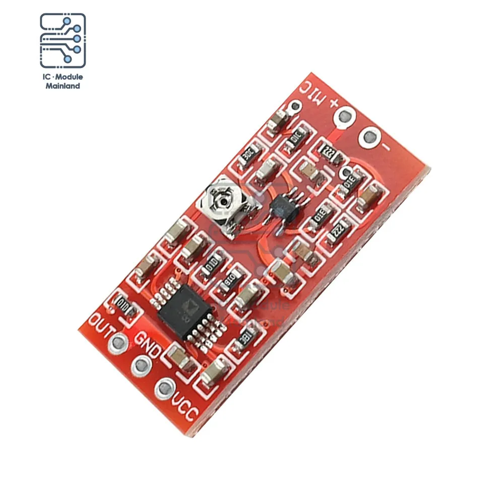 Imagem -06 - Electret Microfone Pré-amplificador Módulo Voz Amp Compressão Max4466 Ssm2167