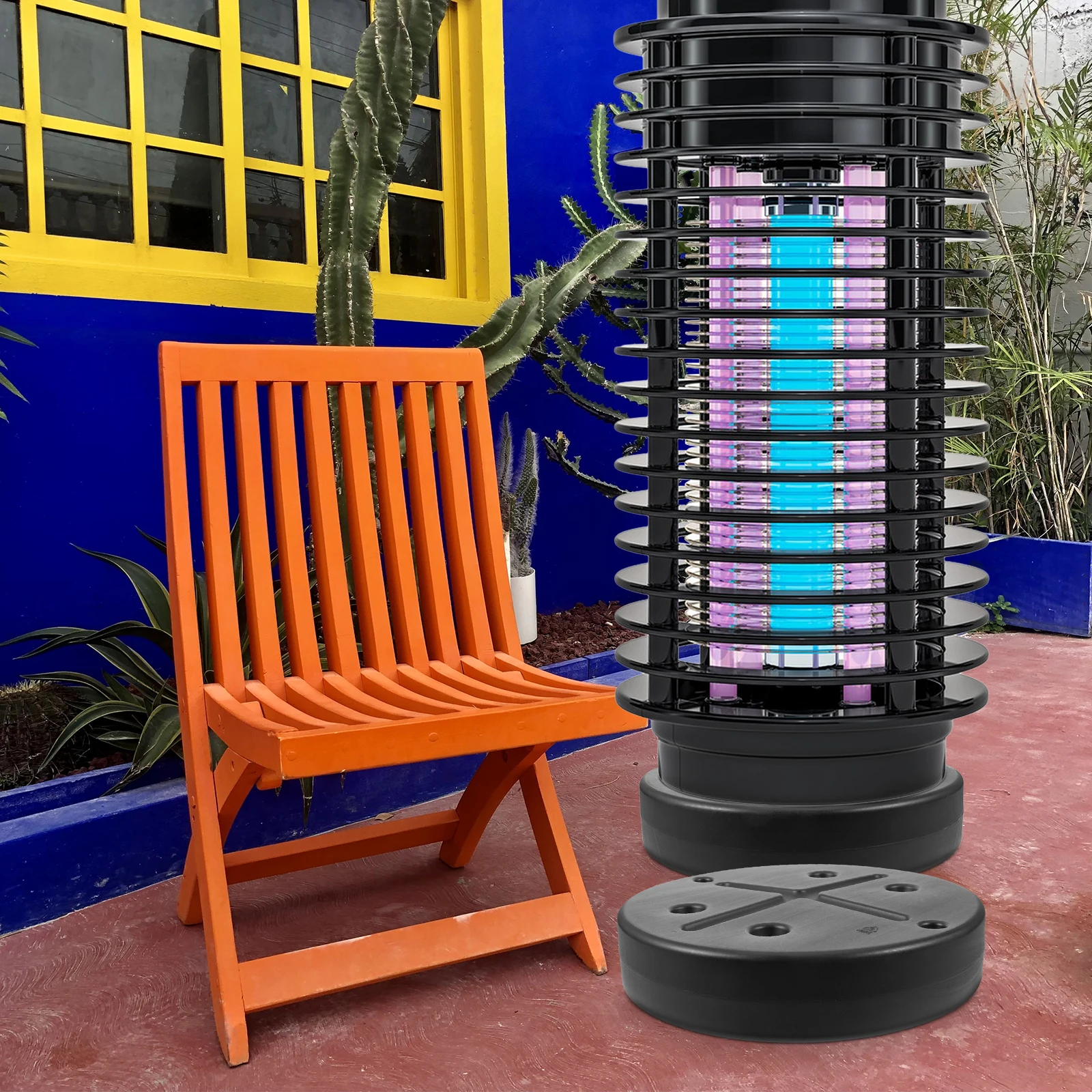 

Gas Patio Heaters Weighted Sandbox Base Outdoor Movable Supplies Black Small Round Stable Structure Anti Fall Plastic No Burr