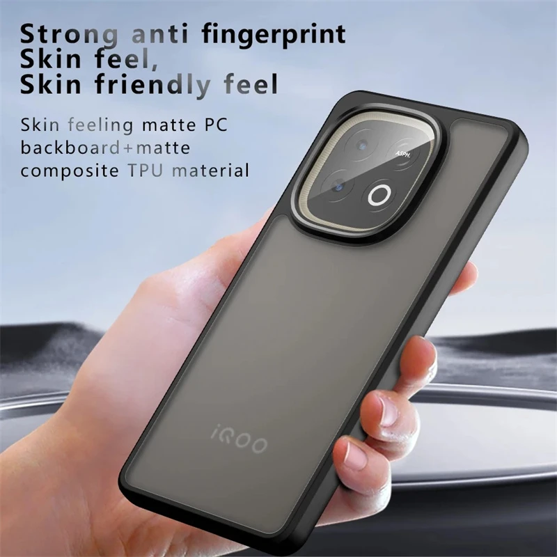 Skinlee For IQOO Z10 Lite Case Transparent Back Plate Plastic Cover For IQOO Neo 10 Phone Casing