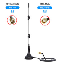 2.4GHz 7dBi 5XRange WiFi Booster Antenna 10ft SMA Male/RP SMA Male with Magnetic Base for Wireless Security Camera Router