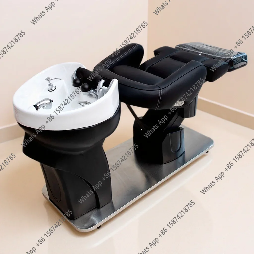 G Barber Shop Shampoo Bed Hair Salon Special Semi-reclining Ceramic Basin Flushing Bed Beauty Bed High-end Electric