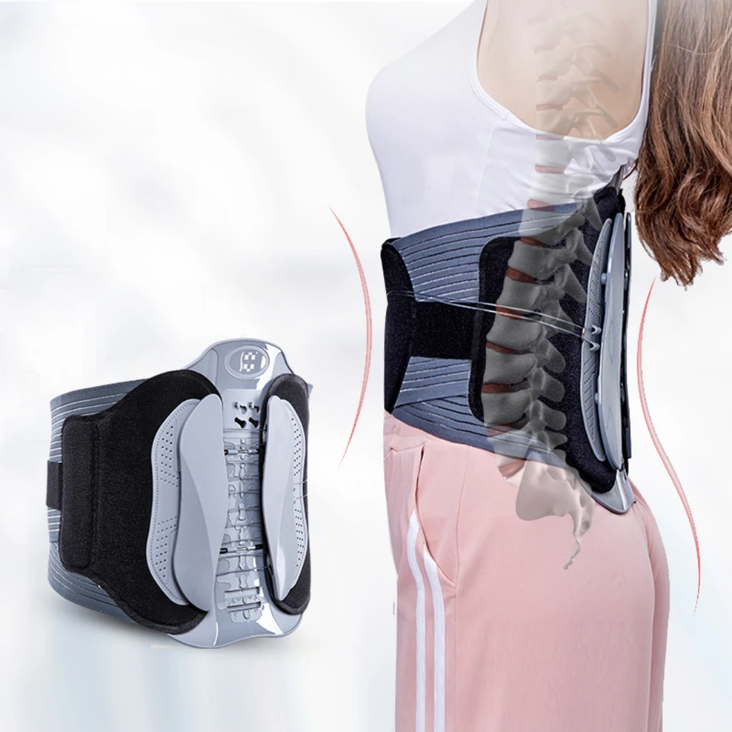 Hot selling new on exhibition Physical therapy equipments adjustable back support belt for back pain relief small MOQ