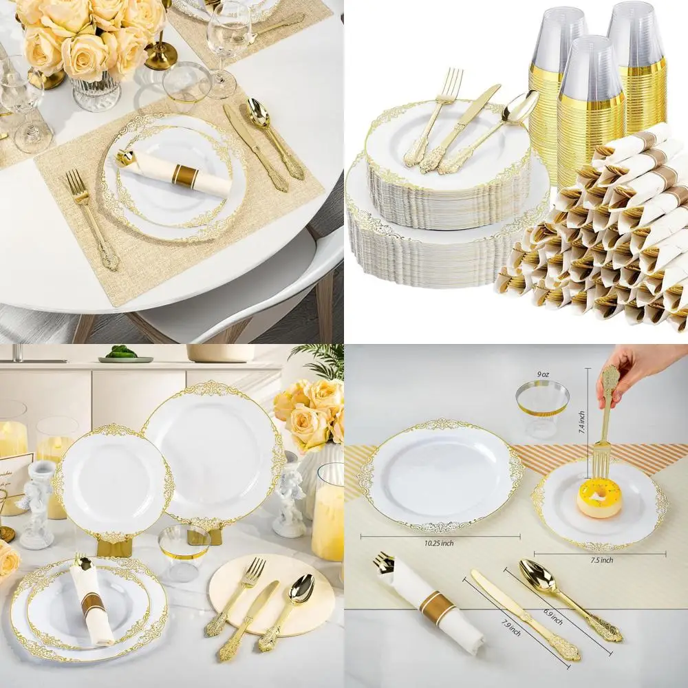 Set Of 350 Gold Pla…