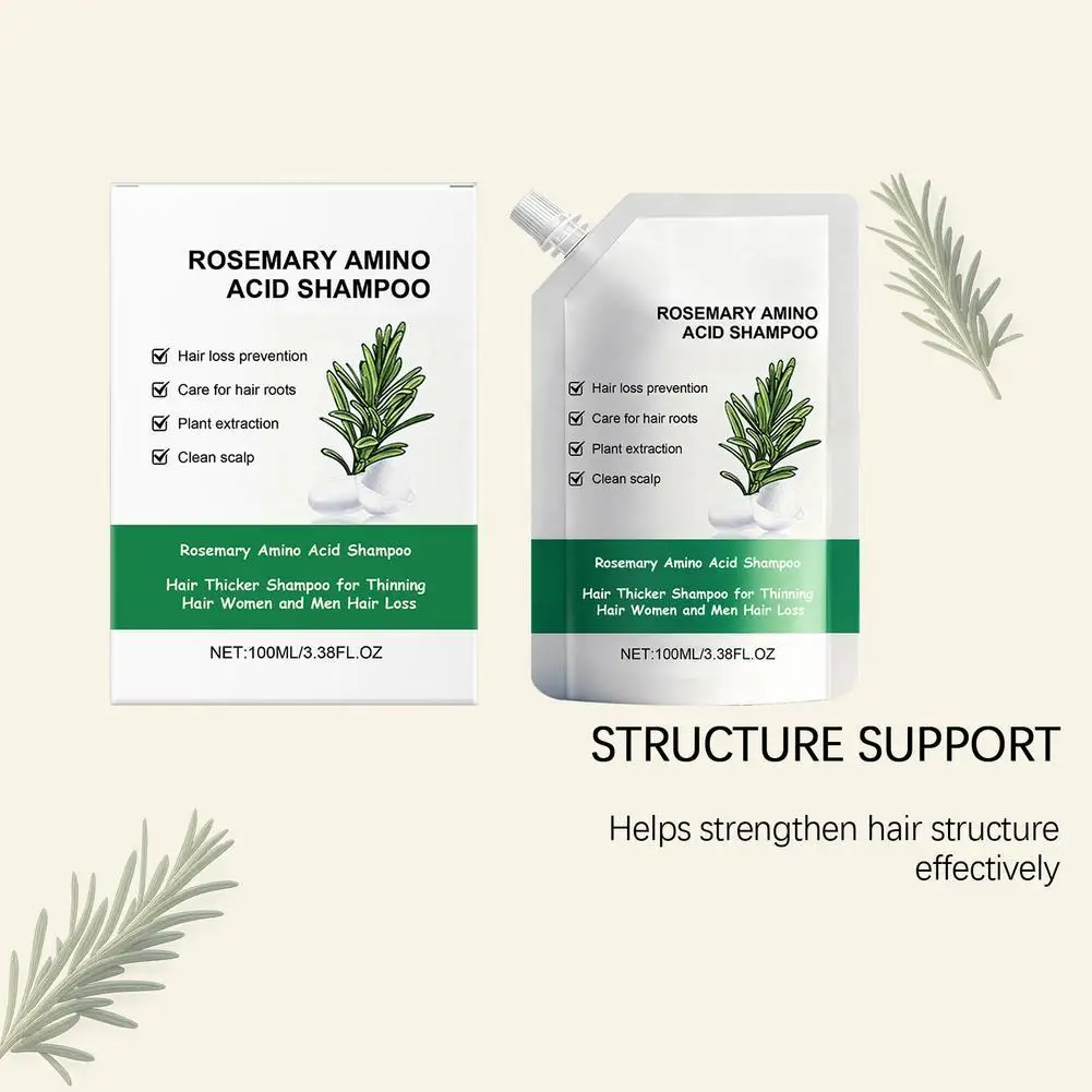 

Новый шампунь для волос, экстракт розмарина, объем, гладкие волосы, глубокое очищение, восстановление перхоти, поврежденные сухие вьющиеся пушистые волосы, шампунь