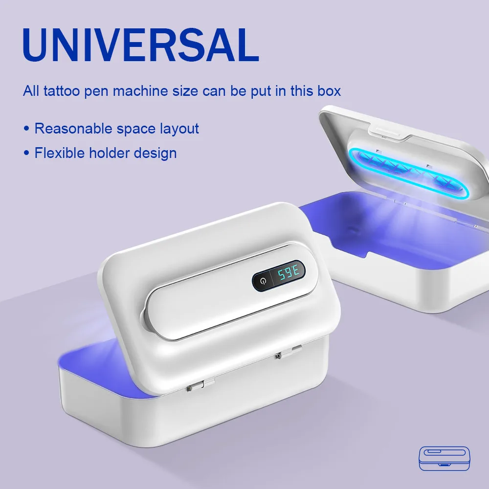 

UV Disinfection Tattoo Sterilization Box for Tattoo Machine Safety UVA+UVC LED Ultraviolet Light Tattoo Accessories Supply