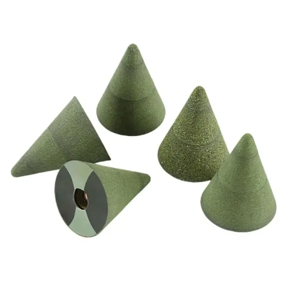 50/100/200 Grits Cone Shape Polishing Wheel Conical Cone Shape Stone Grinding Head Engraving Countersink