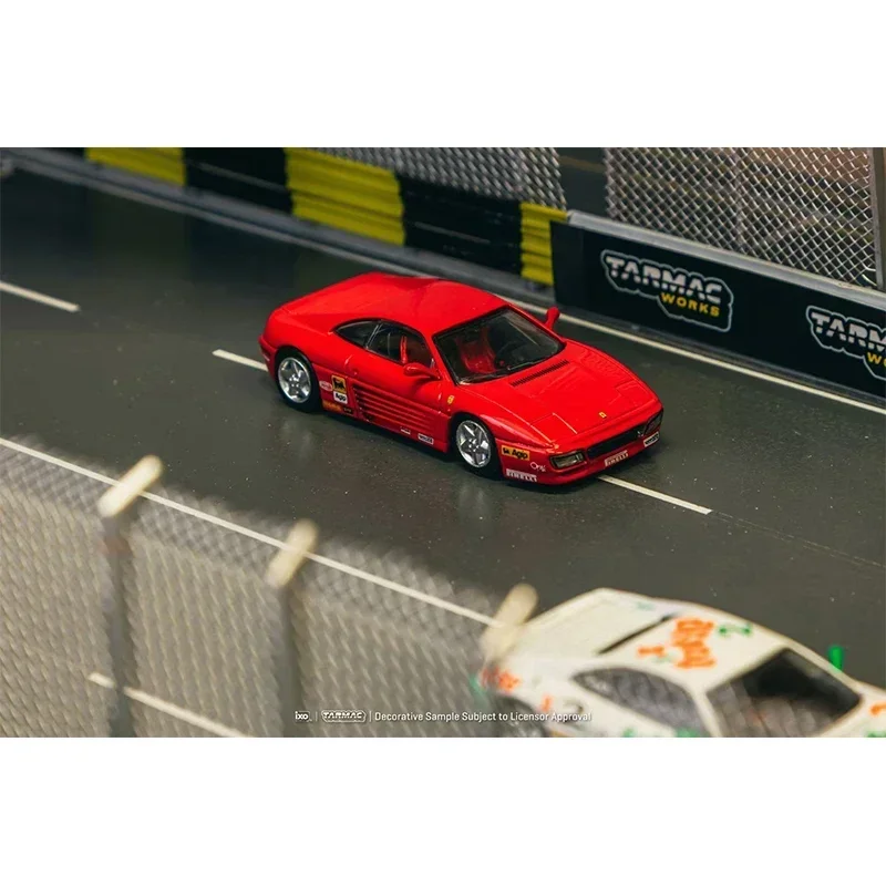 PreSale 1:64 Tarmac Works Ferrari 348 Challenge Presentation Diecast Alloy Car Model Collection Toys TW