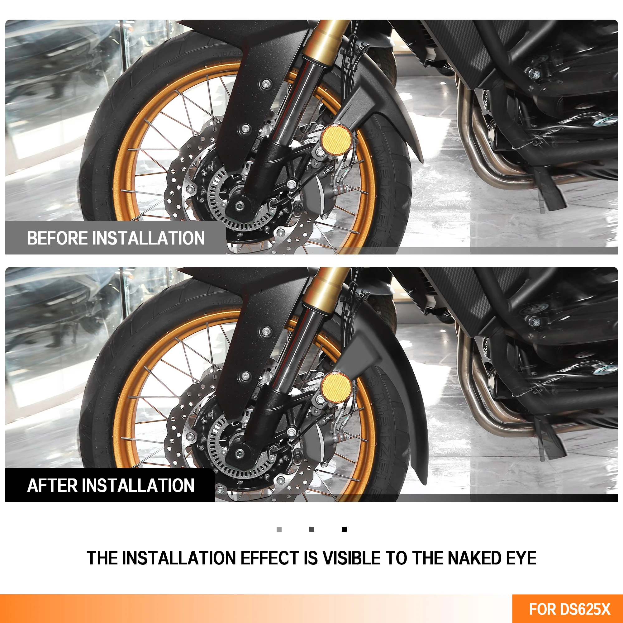 LONCIN VOGE DS625X DS625 X DS 625X 2024 2025 용 오토바이 프론트 머드 가드 펜더 리어 익스텐더 익스텐션