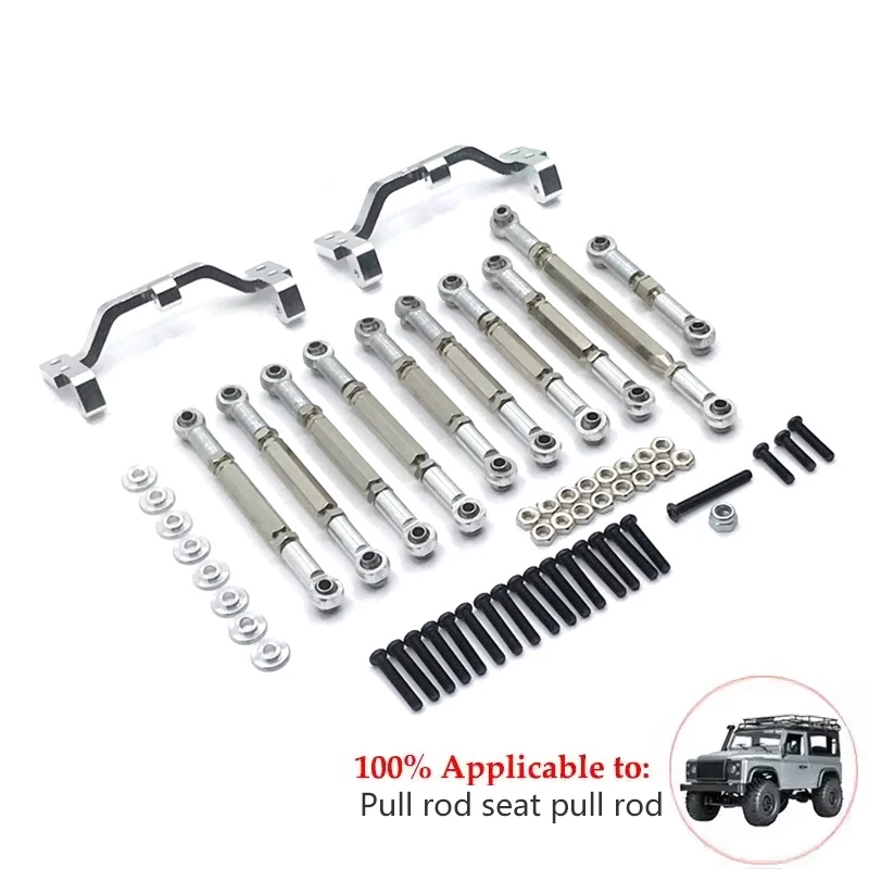 Metal MN86 MN98 MN99S1/12 Metal upgrade aluminum parts pull rod shock absorber front rear door bridge
