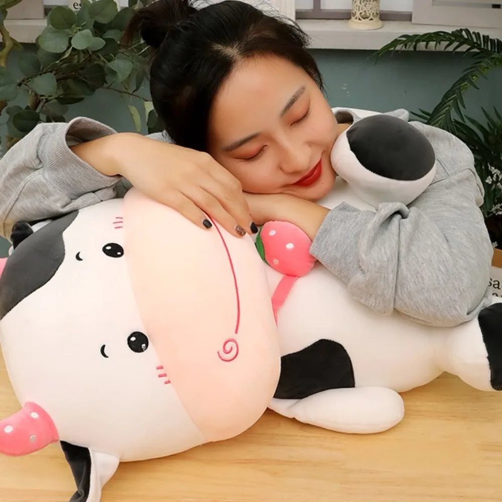 

Cute Animal Milk Cow Plush Doll Cattle Fluffy Cow Plush Toy Simulation Soft Kid's Accompany Dolls Christmas