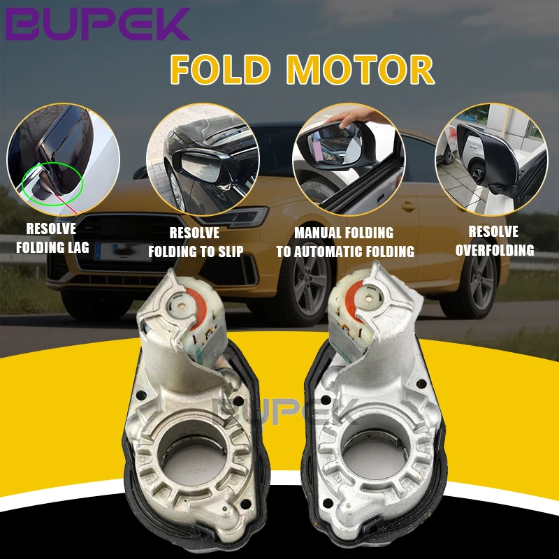 

BUPEK Car Door Rear-view Mirror Fold Motor Actuator LR For Porsche Boxster 987 911 997 Cayenne 957 987 Audi S6 C6