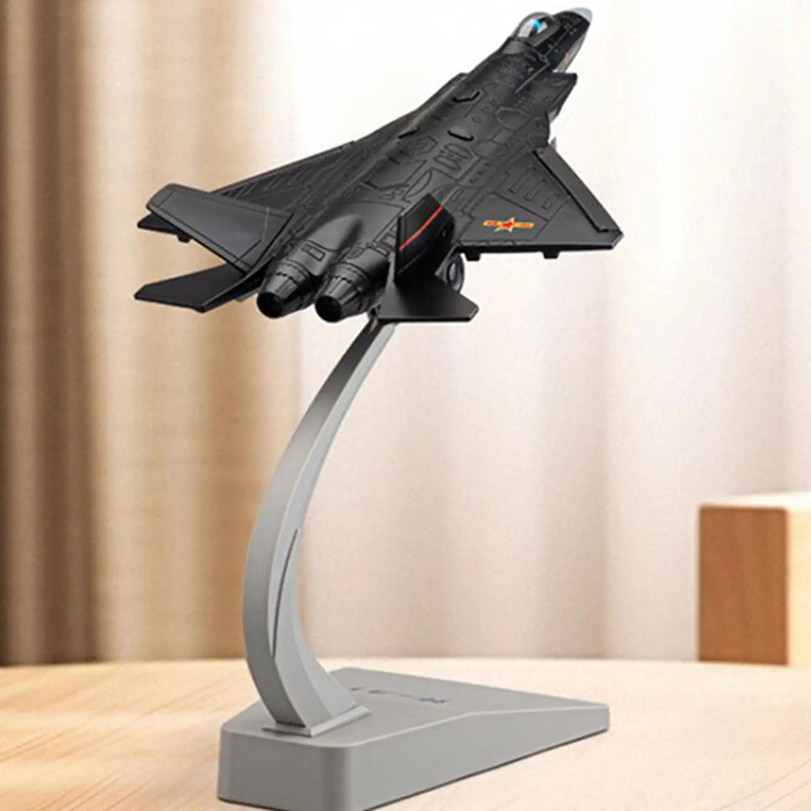 Simulation 1:68 Aircraft Model with Display Stand for Cafe Livingroom Office