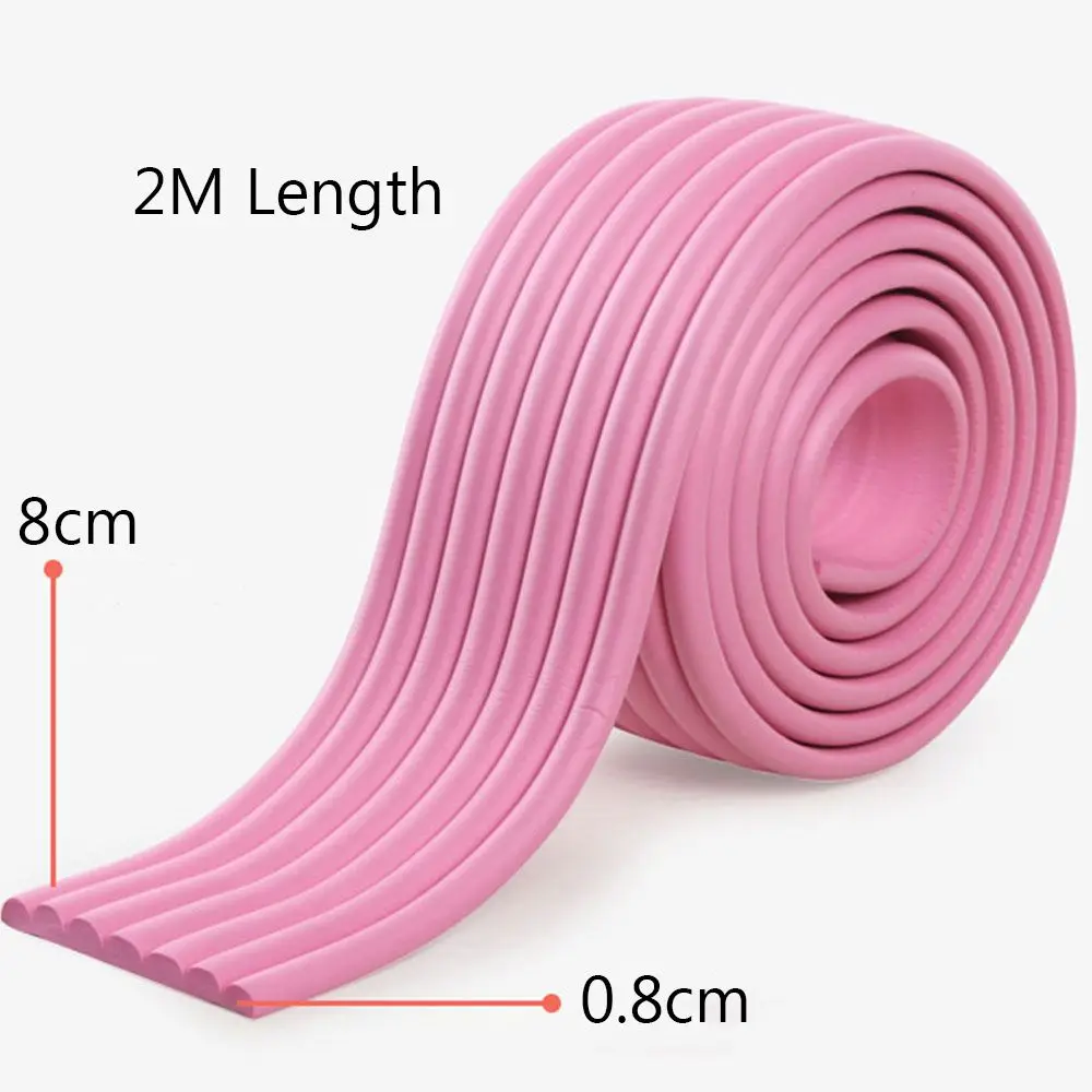 2m Baby Safety Desk Edge Guard Strip Table Corner Protector Kids Collision Cushion Foam Bumper Free Tape
