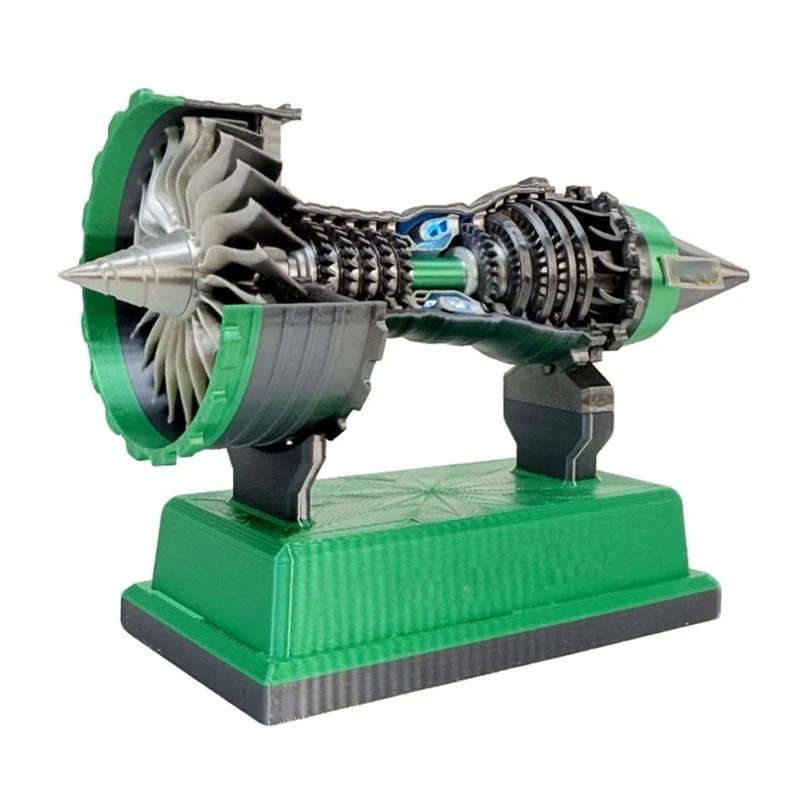 Jet Engine Model TR900 Miniature Turbofan 3D Printing Toy Suitable for Teens Learning and Fun with Rotatable Feature