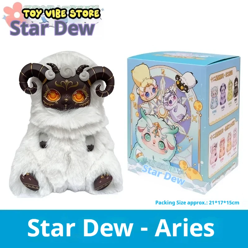 Original Blind Box Mobo Star Zwölf Sternzeichen Serie Mystery Box Weiche Plüsch-Vinyl-Puppe Mädchen Schreibtisch-Sammlung Überraschungsgeschenke