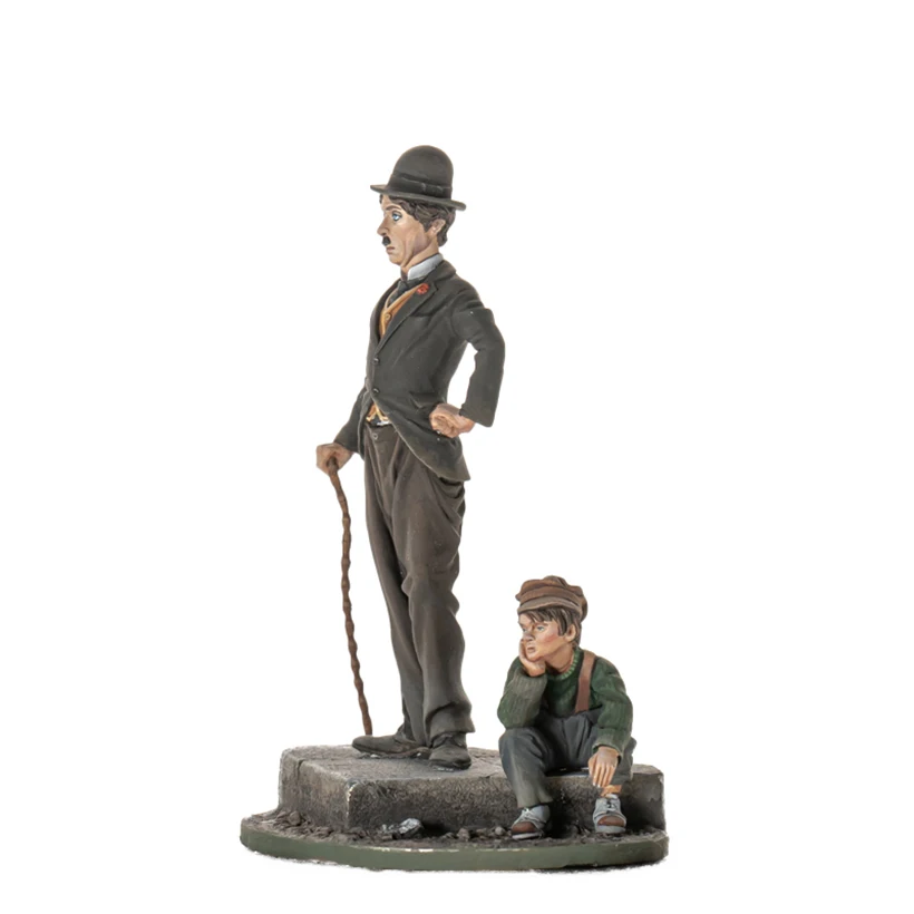 1/32 54mm ancient The kid and the tramp     Resin figure Model kits Miniature soldier Unassembled Unpainted