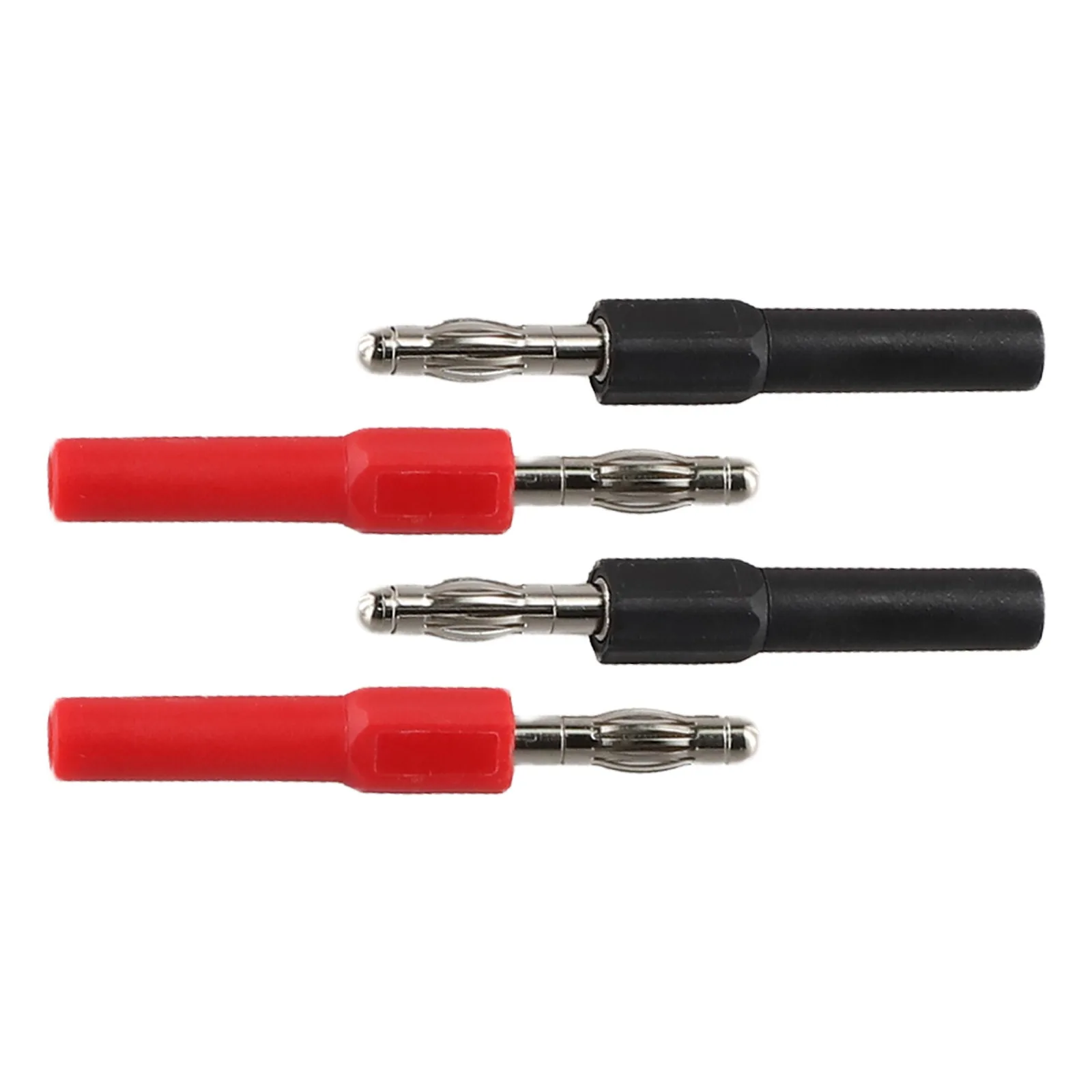 Adapter Set for Test Equipment Featuring 4mm Male to 2mm Female Banana Connectors with 10A Current Rating and Lightweight Design