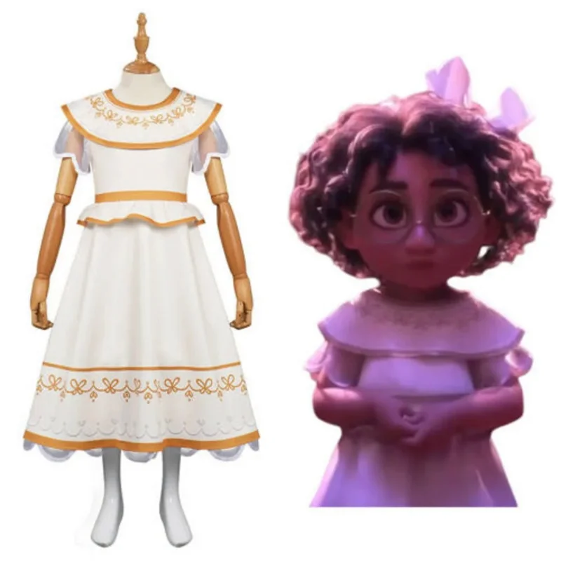 Mirabel Isbella Dolors Alma Red Julieta Cosplay Costume pour enfants, robe de princesse pour fille adulte, fête Kawaii trempée, charme de film