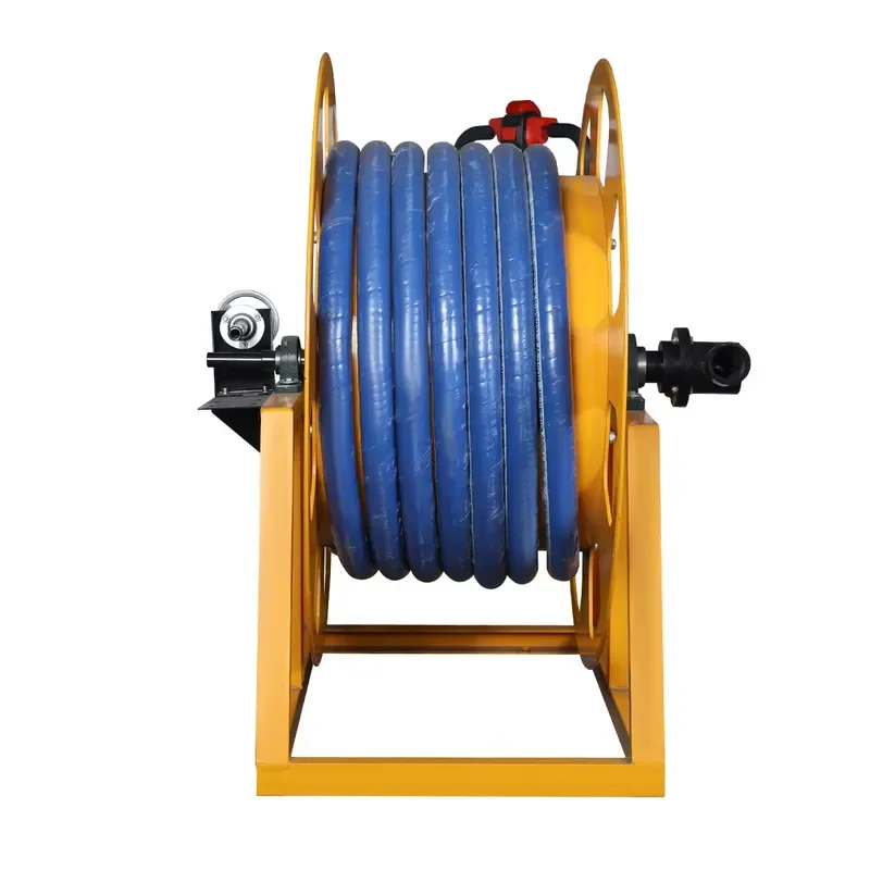 Meclube Heavy Hand-Held Steel Hose Reel with 1.6MPa Working Voltage for Garden & Fuel Station Use