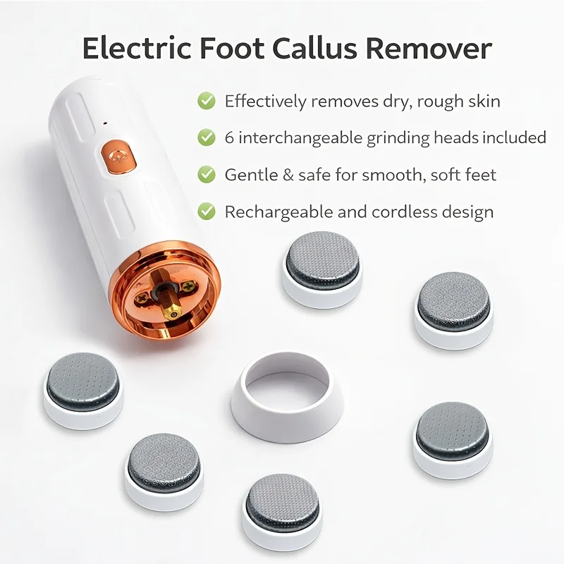 Portable Electric Pedicure-Personal Care Electronics, Electric Foot File, Automatic Callus Remover, Portable Electric Pedicure