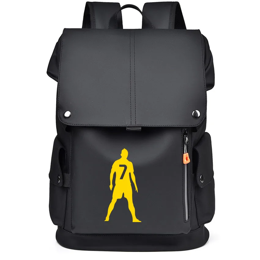 

Мужской рюкзак для ноутбука, дышащий водонепроницаемый деловой рюкзак, футбольный суперзвезды CR 7, школьные сумки с принтом, дорожный рюкзак ﻿