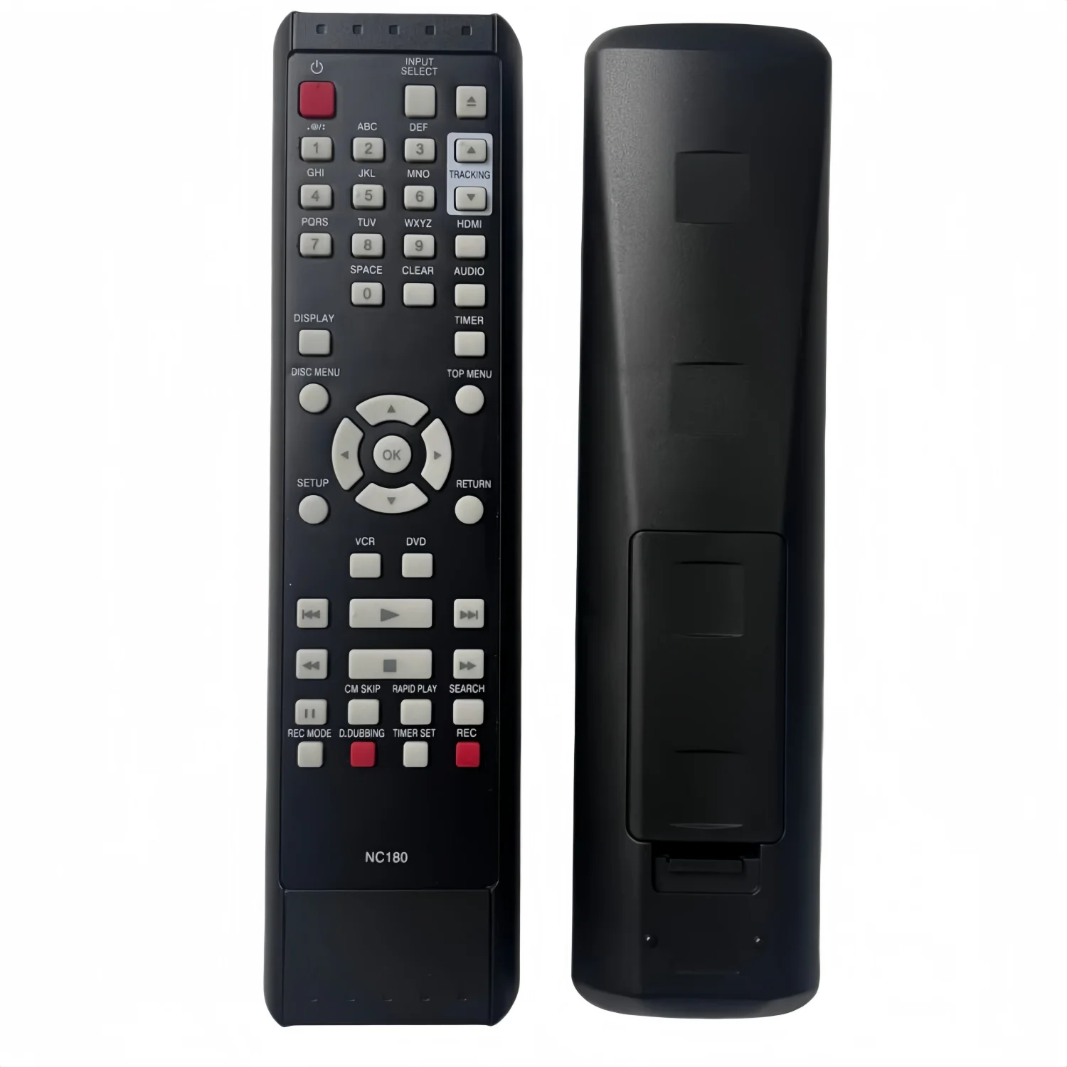 Control remoto NC180UH NC180 para grabadora combinada de DVD/VCR FUNAI DVDR ZV427FX4 ZV427FX4A ZV42FX4A ZV427FX4 A NC184UH NC184