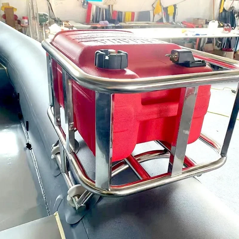 

Professional assault boat fuel tank rack set rubber boat kayak fiberglass plastic sea fishing boat outer engine fuel tank holder