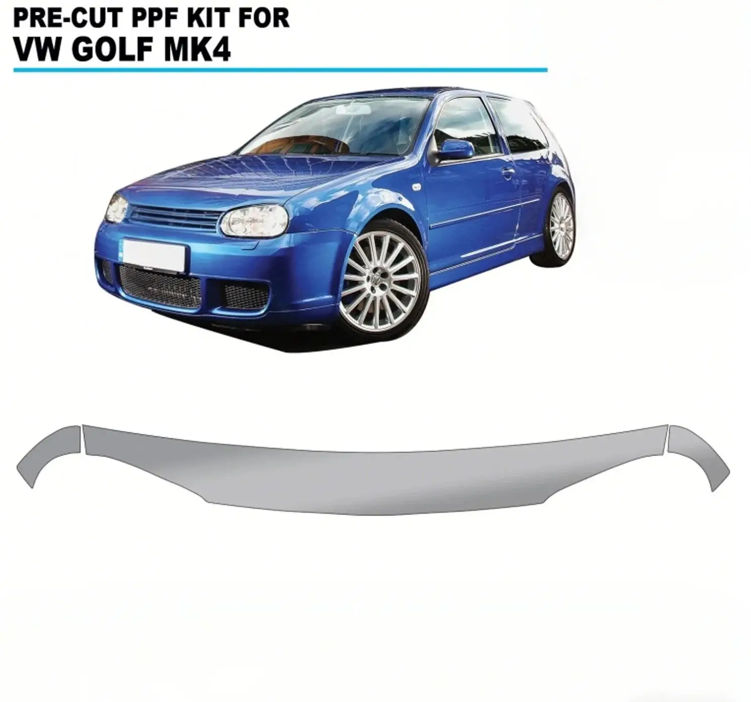 

For Volkswagen Golf mk4 R32 GTI 1997-2006 Pre-cut PPF Hood Engine TPU Paint Protection Film Scratch-resistant Transparent
