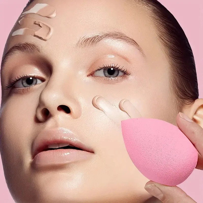 ​10-Count Waterdrop Makeup Sponges - Teardrop Shape for Perfect Blending - Soft & Bouncy Texture