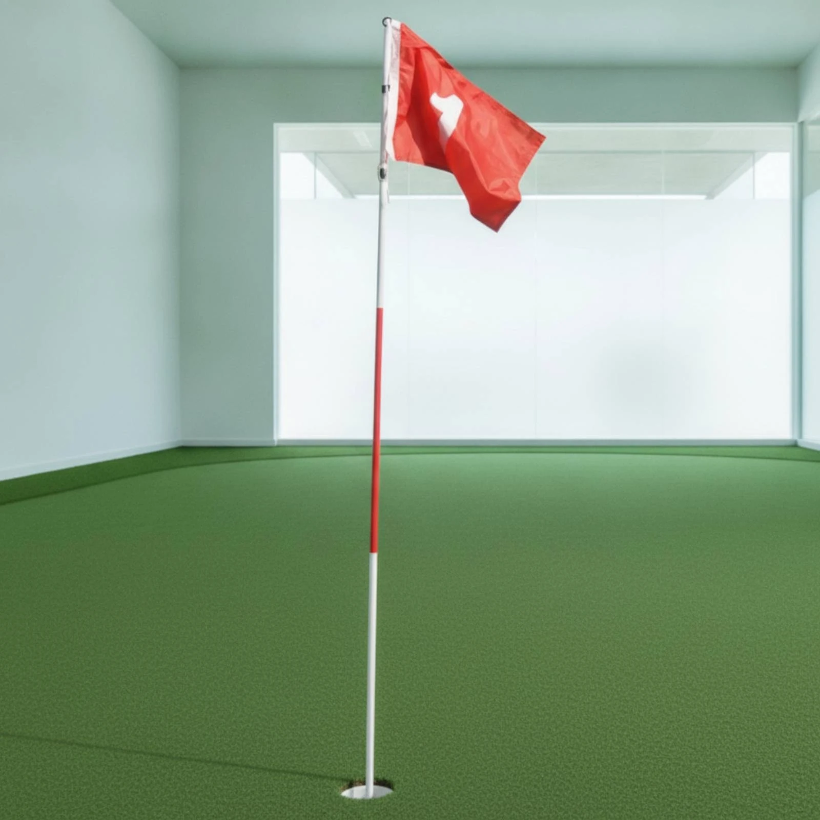 Golf Flag and Cup Set Portable Golf Flagpole Set High-Visibility Bright for Golfers, Putting Green, Backyard