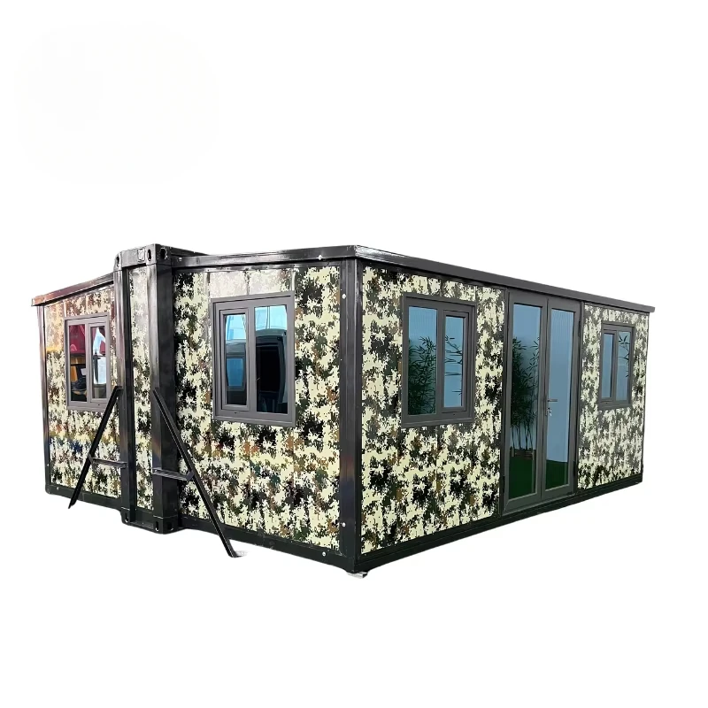 Modern 20ft 40ft Expandable Steel Container House Mobile Tiny Home Apartment Butterfly 3 Bedrooms Villas Casa Prefabricada