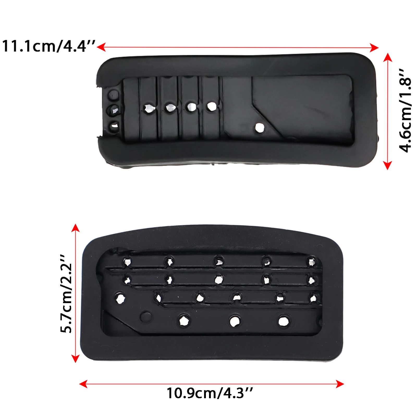 AT Car Gas Clutch Brake Pedal Cover Kit For Mitsubishi Pajero 3 Outlander Lancer X Eclipse Cross Rubber Stainless Nonslip Pad