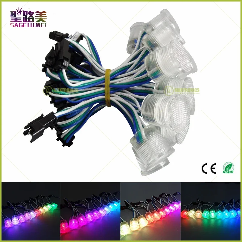 

Waterproof 20mm SMD5050 RGB 1 LEDs WS2811 IC LED Pixel String Module WS2811 LED Pixel Point Light Diameter DC5V 2019 Best price