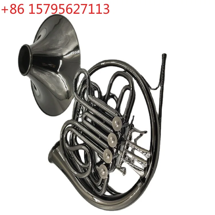 

[Горновый музыкальный инструмент] Magwitt плоский B-F двухрядный разъемный рог музыкальный инструмент Французский рог поверхность черный никель