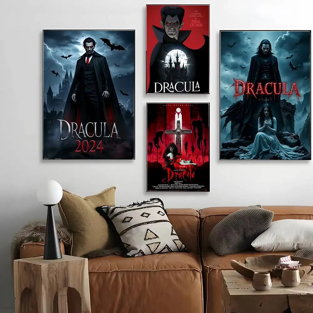 gothic horror D-Dracula Poster HD Art Decorative Wall Art Waterproof Home Décor for Living Room Bedroom Café Stylish Gift