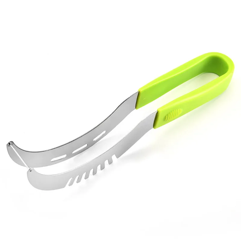 Multifunctional plastic handle watermelon dicer Stainless Steel Cutter Special watermelon slicer