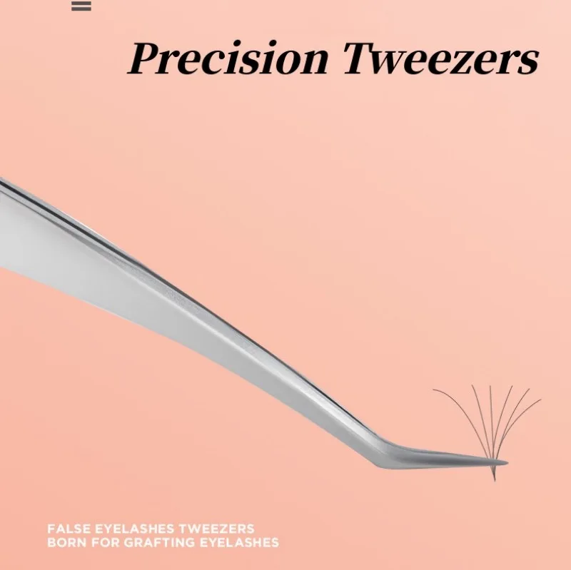 Lash Tweezers Eyelash Extensions Stainless Steel Lashes Tweezers Straight Eyelashes Tweezers Curved Tweezer Makeup Free Shipping