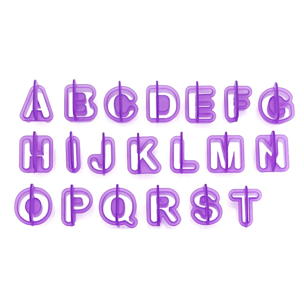 40 pezzi stampo per biscotti in plastica lettere dell'alfabeto torta fondente pasta di zucchero cioccolato cottura fai da te lettera dell'alfabeto fai da te