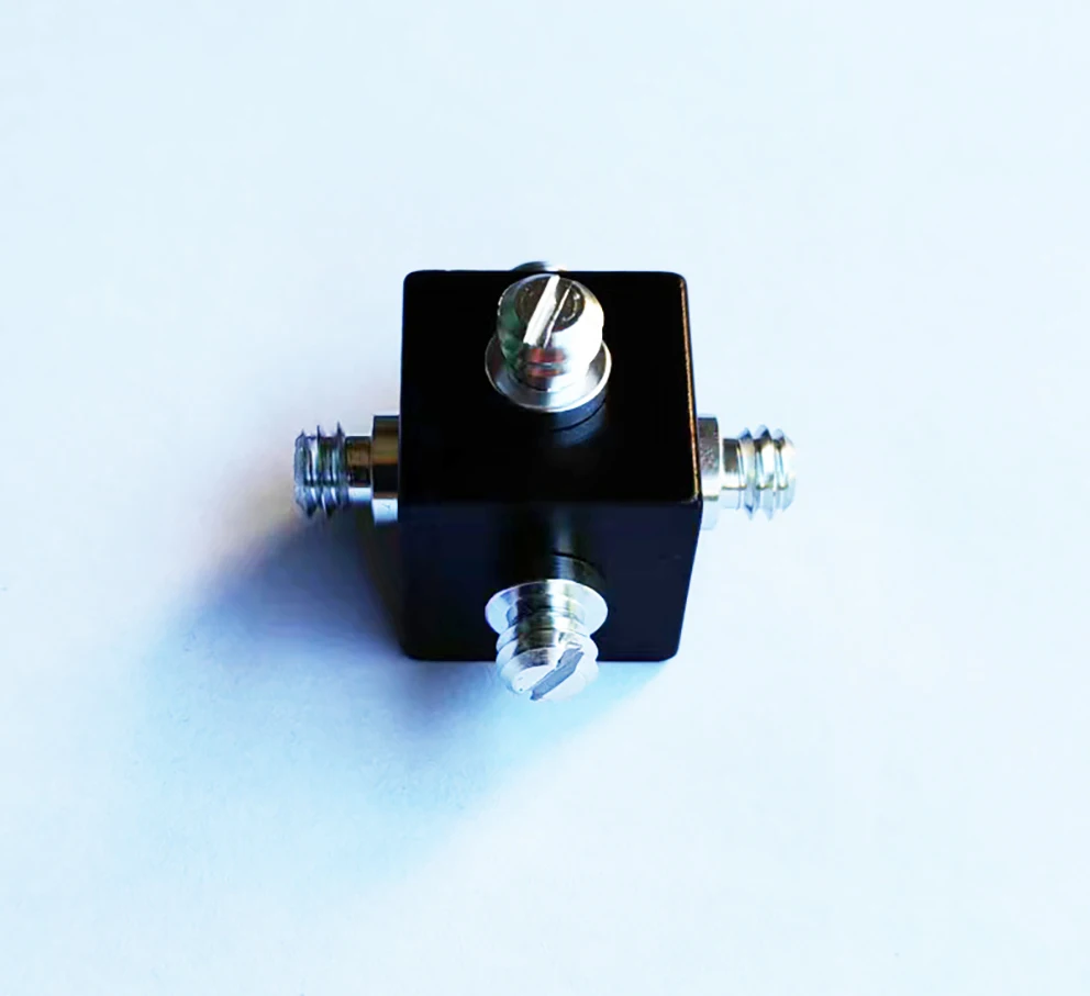 ブラケットキュービックインストールキューブ、カメラ三脚、ケージタイプ付き、6ネジ穴、1/4 "-20穴アダプター