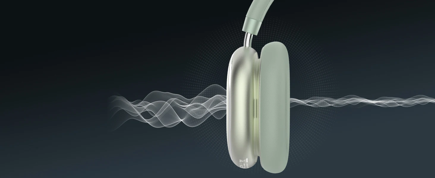 Hybride Kopfhörer mit aktiver Geräuschunterdrückung und Knopfsteuerung, 65 Stunden Spielzeit, Over-Ear-Kopfhörer, kabelloses Bluetooth 6.0, hochauflösendes Audio – Detail 4