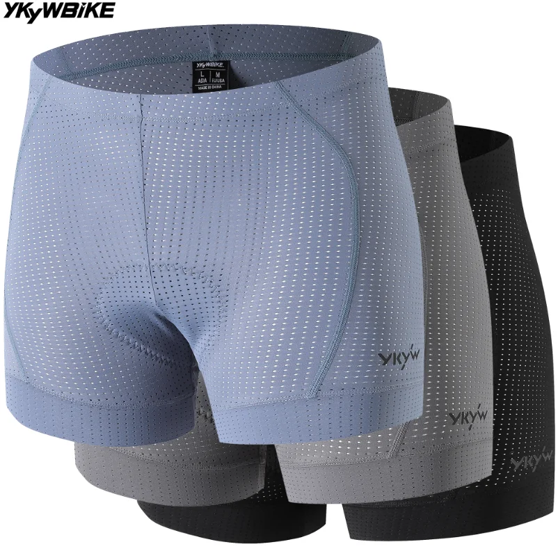 YKYWBIKE Unisex Breathable Cycling Underwear 2026 Bicycle Shorts with Sponge Padded 200KG/m³ MTB Road Bike Sports Base Layer