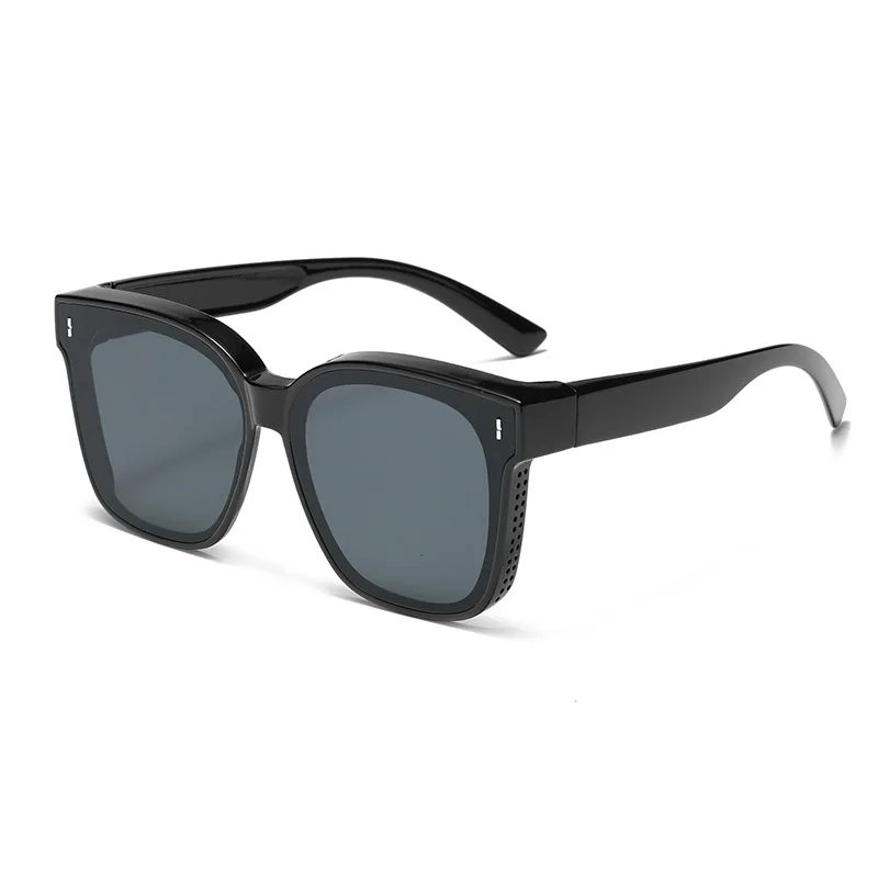 Fashion Square Polarized Sunglasses Cover Over Myopia Prescription Glasses Portable Men Women Vintage Fishing Driving Eyewear ﻿ image 3