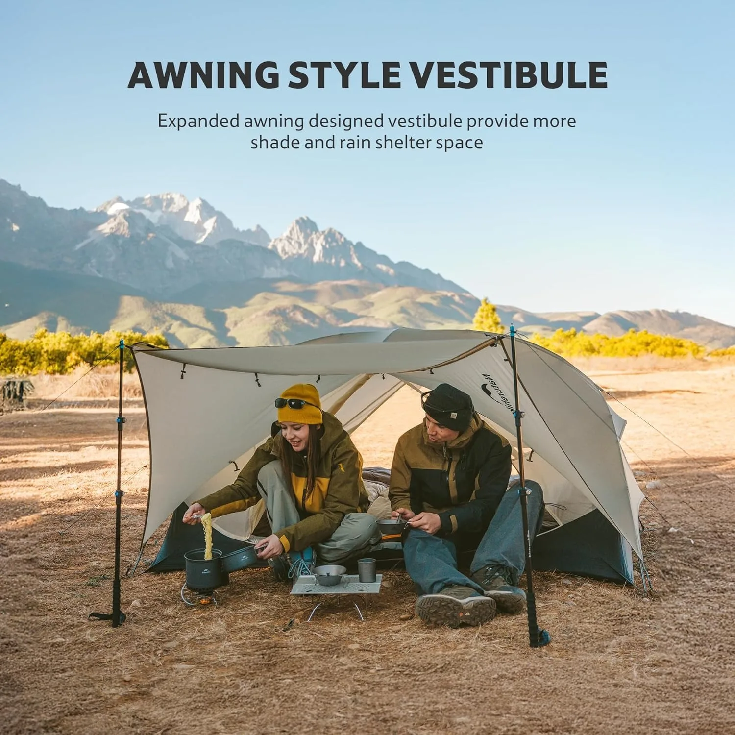 Naturehike Mongar UL Ultralight Backpacking Tent 15D Nylon Waterproof Hiking Tent 1/2 Person Riding Travel Trekking Shelter Tent