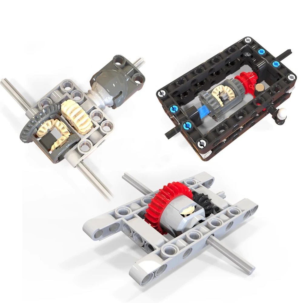 Moc Gemodificeerd Differentieel Compatibel Met Legods Bouwstenen Versnelling 65413 65414 Versnellingsbak Technische Gatarm Voor Automodel