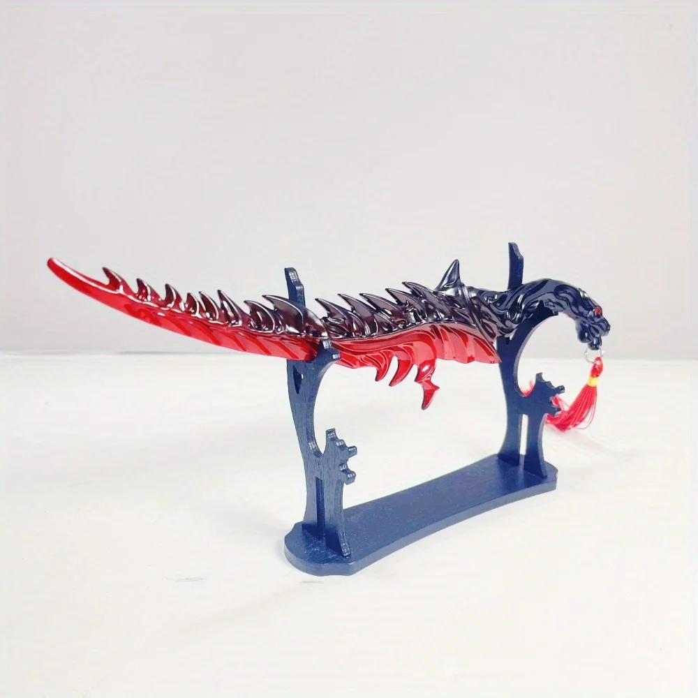 8.6 pollici Elden Coltello Nero Metallo Katana Spada Originale Samurai Sabre Ninja Giapponese Katana Sabre Accessori Cosplay Prop Giocattolo