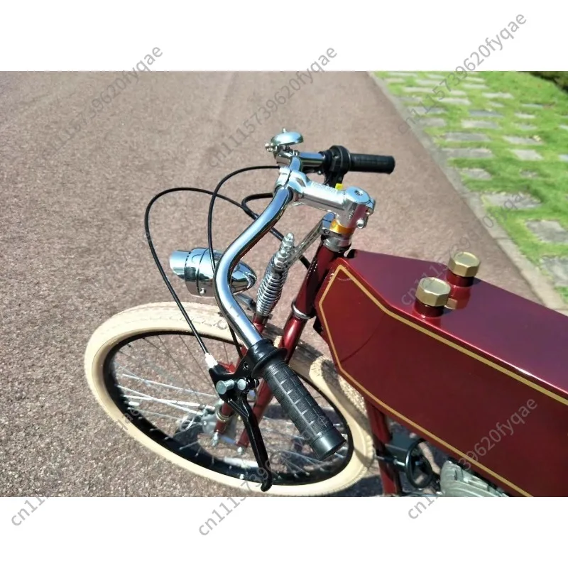 26 Inch 28.6mm Threadless Retro ATV Front Fork, Dual Spring Shock Absorber Modified Springer Fork