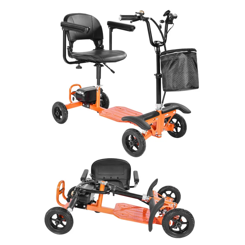 4-Wheel Folding Mobility Scooter For Adults & Seniors,  All-Terrain Travel Wheelchair With 48V Lithium , 8° Climbing Capacity
