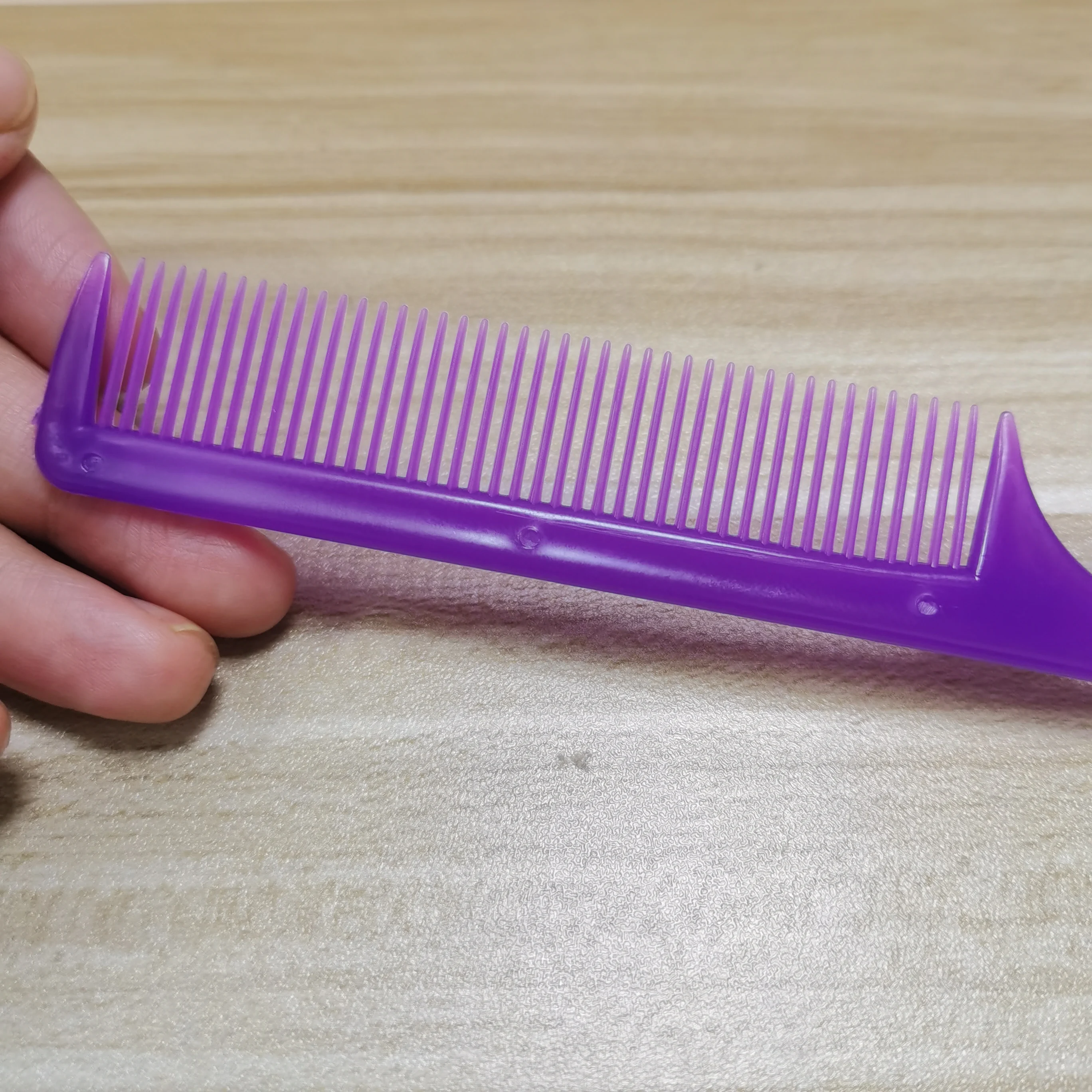 مشط بناتي مضاد للكهرباء الساكنة، أداة تصفيف شعر احترافية في الصالونات، مشط ذيل حصان عصري، 10 قطع/مجموعة