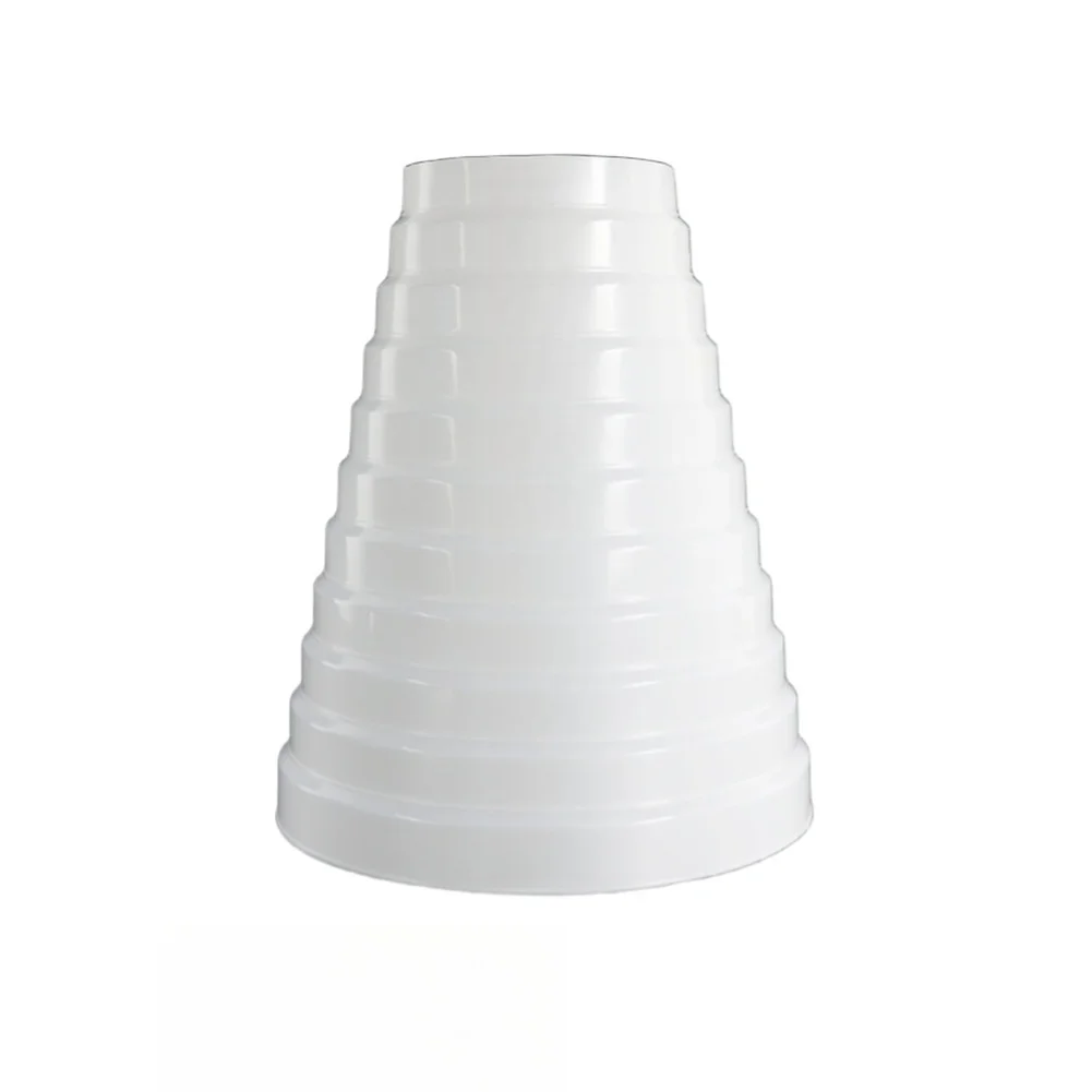White For Exhaust Reducer Ring ABS for Range Hood Duct Adaptation 4in to 3in Smooth Airflow Design for Cooking Area
